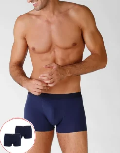 Uomo LOVABLE Multipack|Boxer-Bipack boxer in cotone elasticizzato, bluREF# L09G4