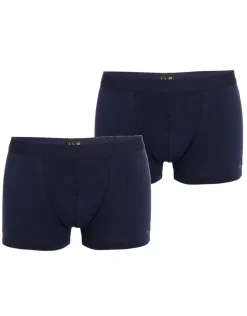Uomo LOVABLE Multipack|Boxer-Bipack boxer in cotone elasticizzato, bluREF# L09G4
