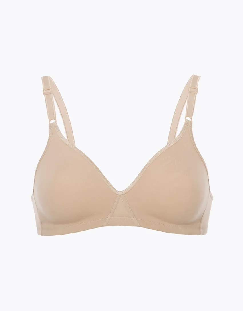 Donna LOVABLE Senza Ferretto|Multipack Reggiseni-Bipack reggiseni senza ferretto Cotton Line in cotone, nudeREF# L1604