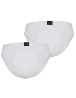 Uomo LOVABLE Multipack|Slip-Bipack slip in cotone elasticizzato, biancoREF# L09G3