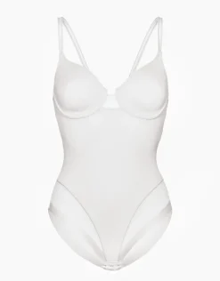 Donna LOVABLE Body E Lingerie-Body contenitivo con ferretto in microfibra e tulle Millenium Equilibre, REF# 3005