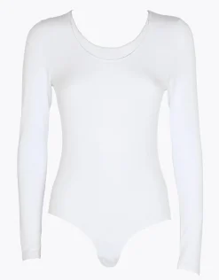 Donna LOVABLE Maglie|Body E Lingerie-Body Manica Lunga Scollo Tondo Ampio Micromodal, REF# L0EEK