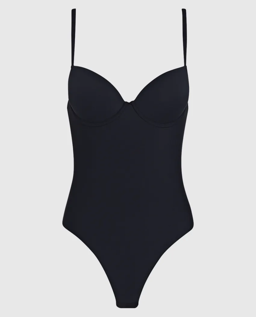 Donna LOVABLE Body E Lingerie|Guaine-Body modellante con ferretto imbottito perizoma Smooth Shaping in microfibra, REF# L0E03