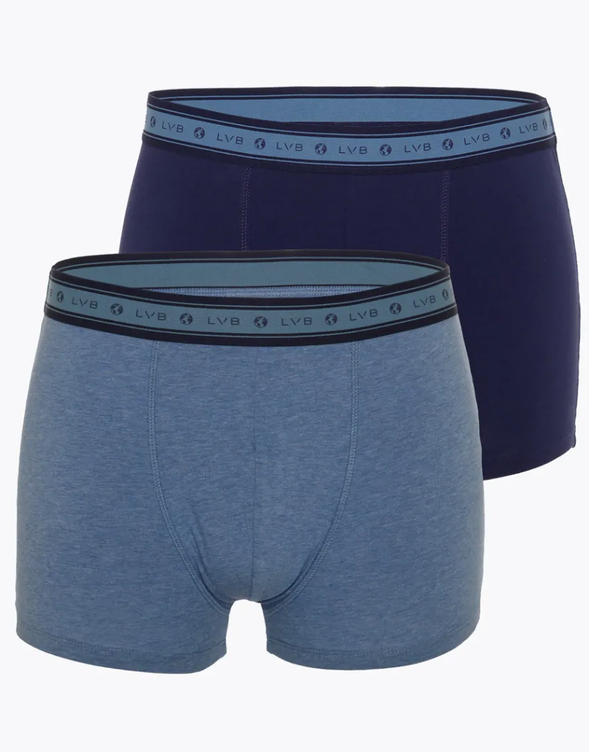 Uomo LOVABLE Multipack|Boxer-Boxer bipack uomo in cotone biologico, REF# L0A6C