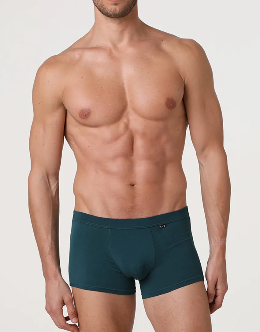 Uomo LOVABLE Boxer-Boxer Casual Cotton Modal, verde scuroREF# L0CSA