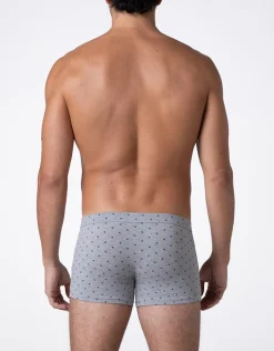 Uomo LOVABLE Boxer-Boxer Classic Cotton Modal, grigio stampa alberiREF# L0E9V