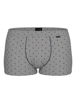 Uomo LOVABLE Boxer-Boxer Classic Cotton Modal, grigio stampa alberiREF# L0E9V