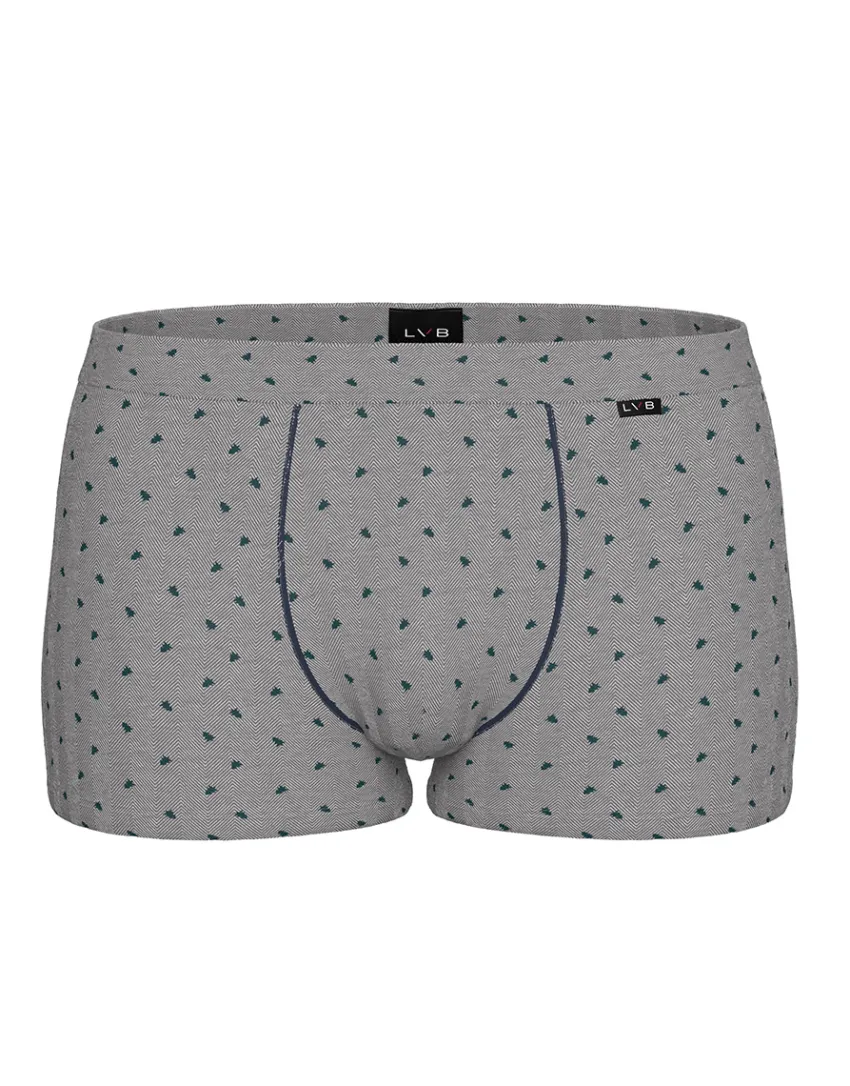 Uomo LOVABLE Boxer-Boxer Classic Cotton Modal, grigio stampa alberiREF# L0E9V