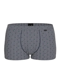 Uomo LOVABLE Boxer-Boxer Classic Cotton Modal, blu stampa alberiREF# L0E9V