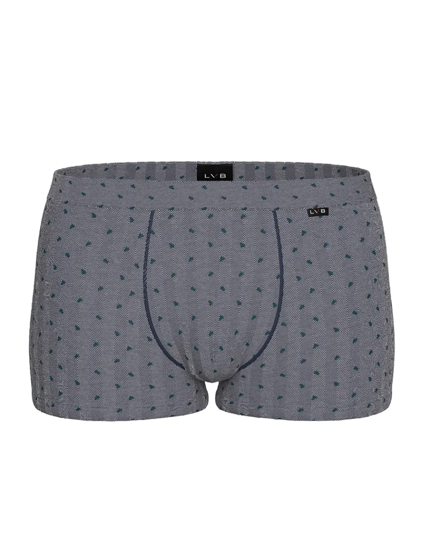 Uomo LOVABLE Boxer-Boxer Classic Cotton Modal, blu stampa alberiREF# L0E9V