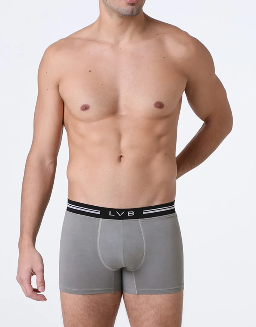 Uomo LOVABLE Boxer-Boxer Comfort 360 Stretch Cotton, grigio scuroREF# L077I