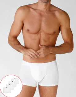 Uomo LOVABLE Multipack|Boxer-Boxer in cotone elasticizzato, confezione x4 biancoREF# L09G4