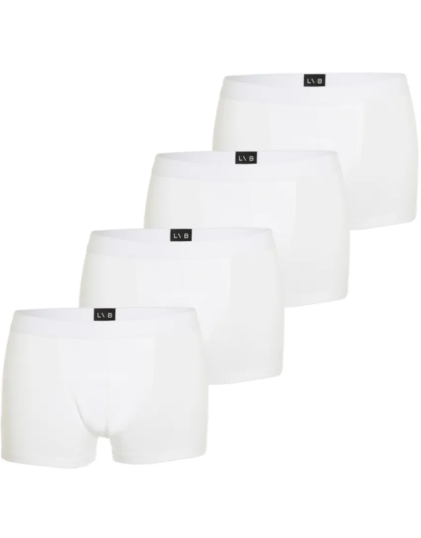 Uomo LOVABLE Multipack|Boxer-Boxer in cotone elasticizzato, confezione x4 biancoREF# L09G4
