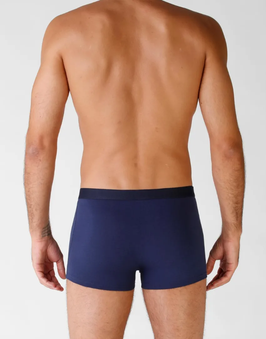 Uomo LOVABLE Multipack|Boxer-Boxer in cotone elasticizzato, confezione x4 bluREF# L09G4