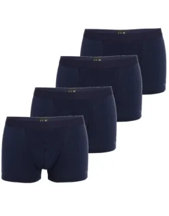 Uomo LOVABLE Multipack|Boxer-Boxer in cotone elasticizzato, confezione x4 bluREF# L09G4