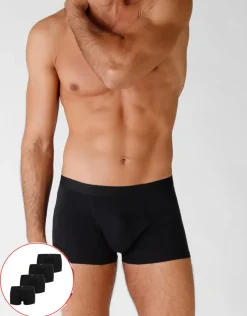 Uomo LOVABLE Multipack|Boxer-Boxer in cotone elasticizzato, confezione x4 neroREF# L09G4