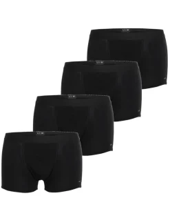 Uomo LOVABLE Multipack|Boxer-Boxer in cotone elasticizzato, confezione x4 neroREF# L09G4