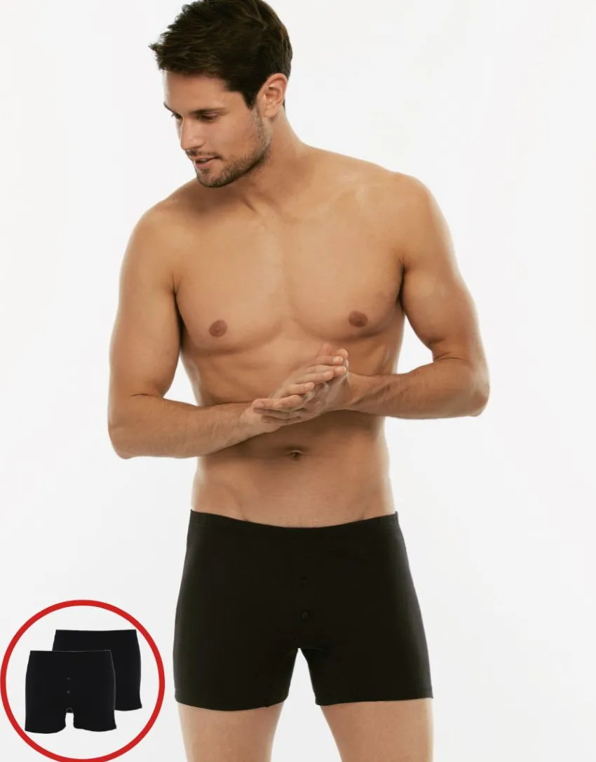 Uomo LOVABLE Multipack|Boxer-Boxer parigamba Bipack in 100% cotone Pure Cotton, REF# 05XM