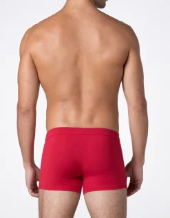 Uomo LOVABLE Boxer-Boxer Solid Red Xmas, rosso profilo checkREF# L0DLI