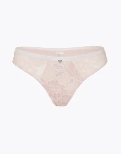 Donna LOVABLE Brasiliani-Brasiliano Anniversary Lace in pizzo riciclato e tulle, cipriaREF# L0CCH