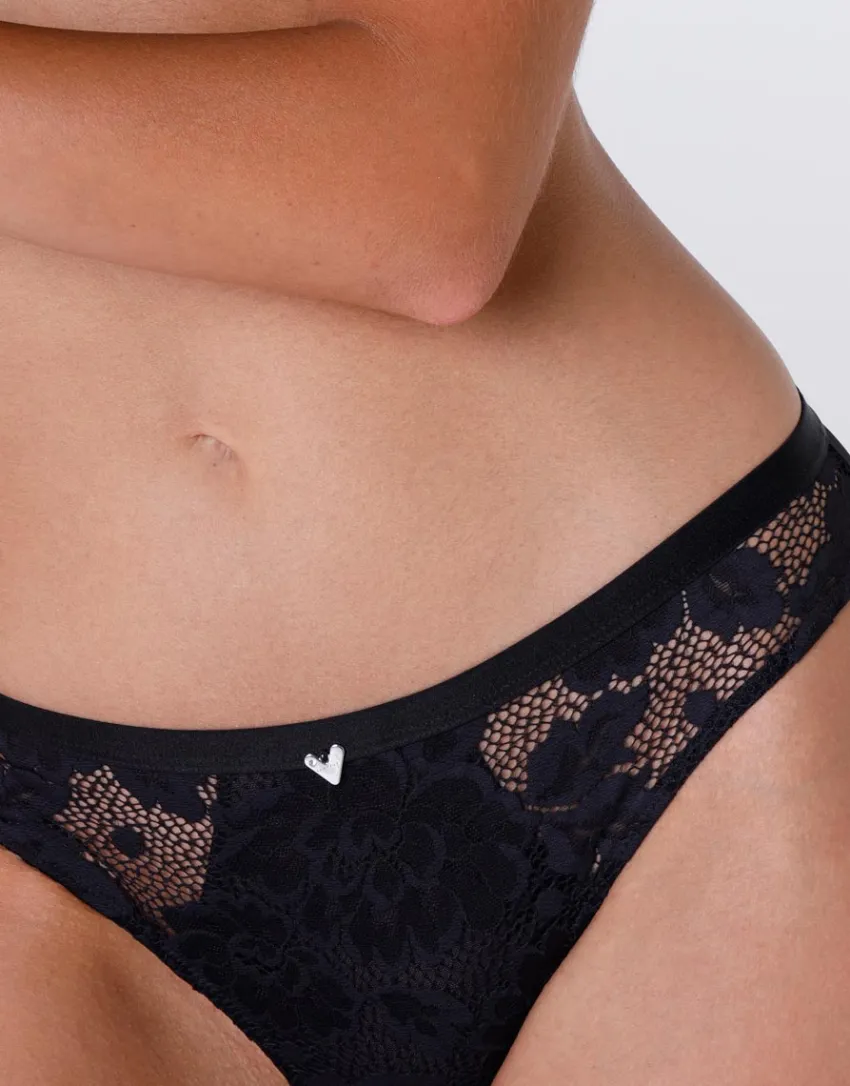 Donna LOVABLE Brasiliani-Brasiliano Anniversary Lace in pizzo riciclato e tulle, REF# L0CCH
