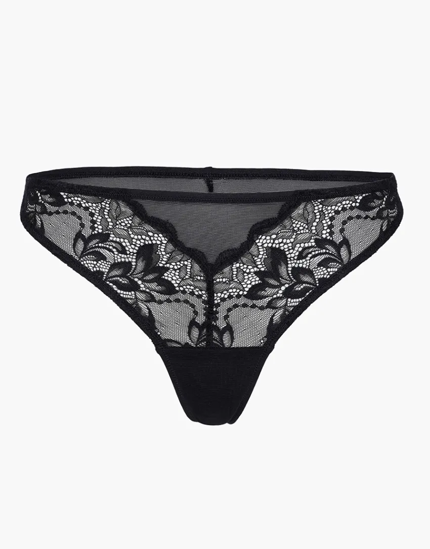 Donna LOVABLE Brasiliani-Brasiliano Feminine Elegance in pizzo e microfibra, REF# L0E9A