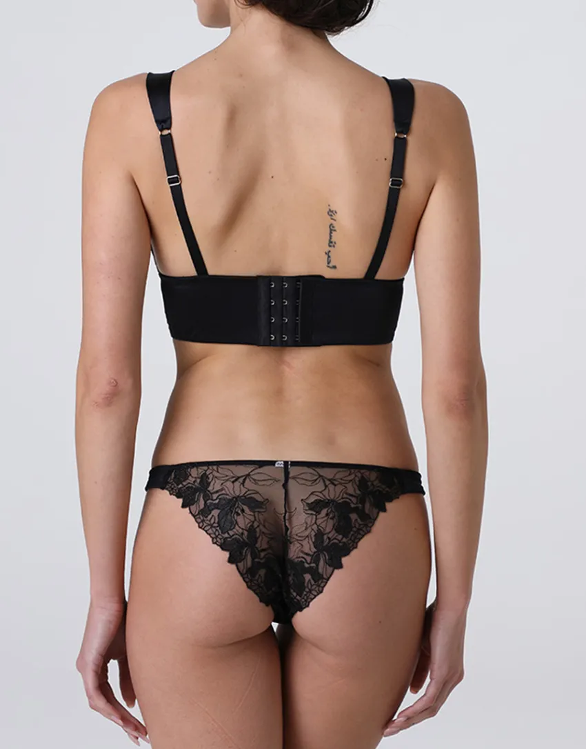 Donna LOVABLE Brasiliani-Brasiliano L'Elegance in pizzo e microfibra, REF# L0EHF