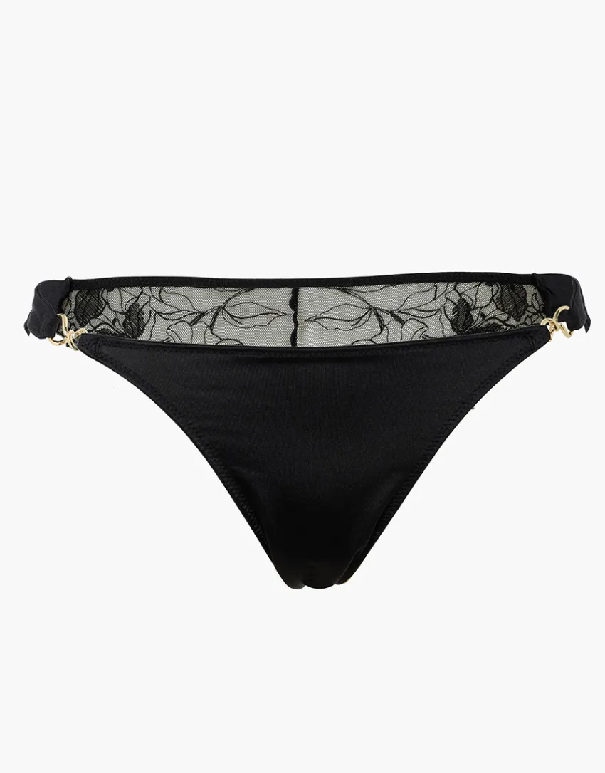 Donna LOVABLE Brasiliani-Brasiliano L'Elegance in pizzo e microfibra, REF# L0EHF