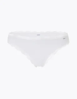 Donna LOVABLE Brasiliani-Brasiliano lovely in cotone elasticizzato e pizzo, REF# L0CW1