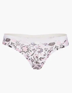 Donna LOVABLE Brasiliani-Brasiliano My Daily Comfort Printed in microfibra, avorio stampa giardinoREF# L05JP