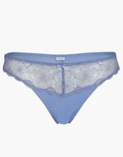 Donna LOVABLE Brasiliani-Brasiliano Pretty Lace in pizzo e microfibra, vereREF# L0DJY