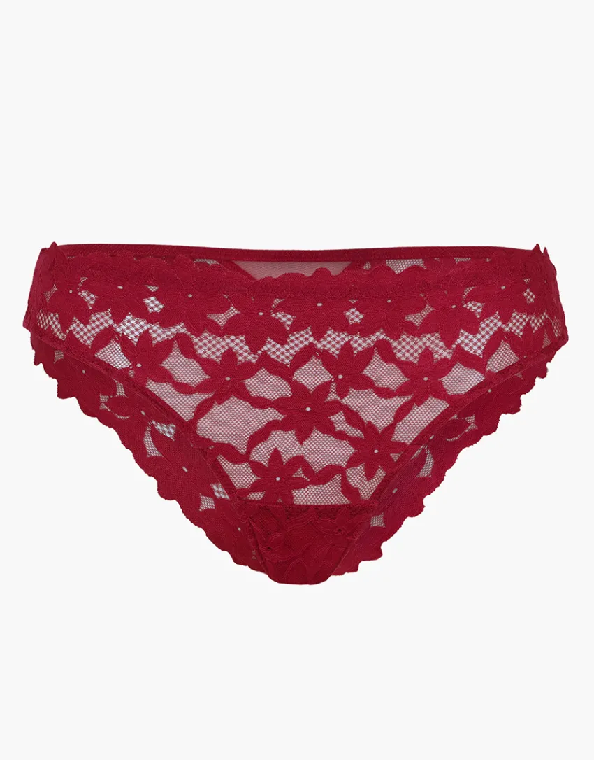Donna LOVABLE Brasiliani-Brasiliano Ribbon Lace in pizzo, REF# L0EO0