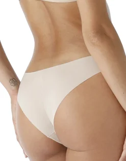 Donna LOVABLE Brasiliani-Brasiliano sgambato senza cuciture Free Cut Panties in microfibra, skinREF# L0DPV