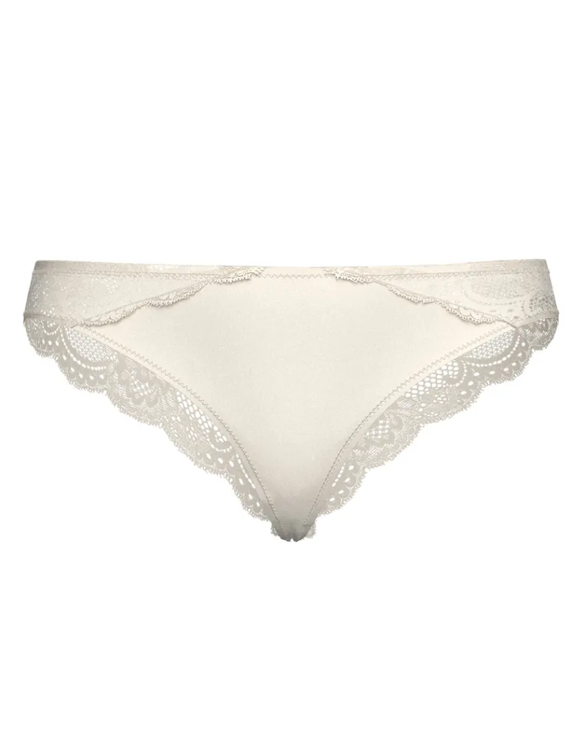 Donna LOVABLE Brasiliani-Brasiliano Trendy Lurex in microfibra e pizzo, REF# L0DJS