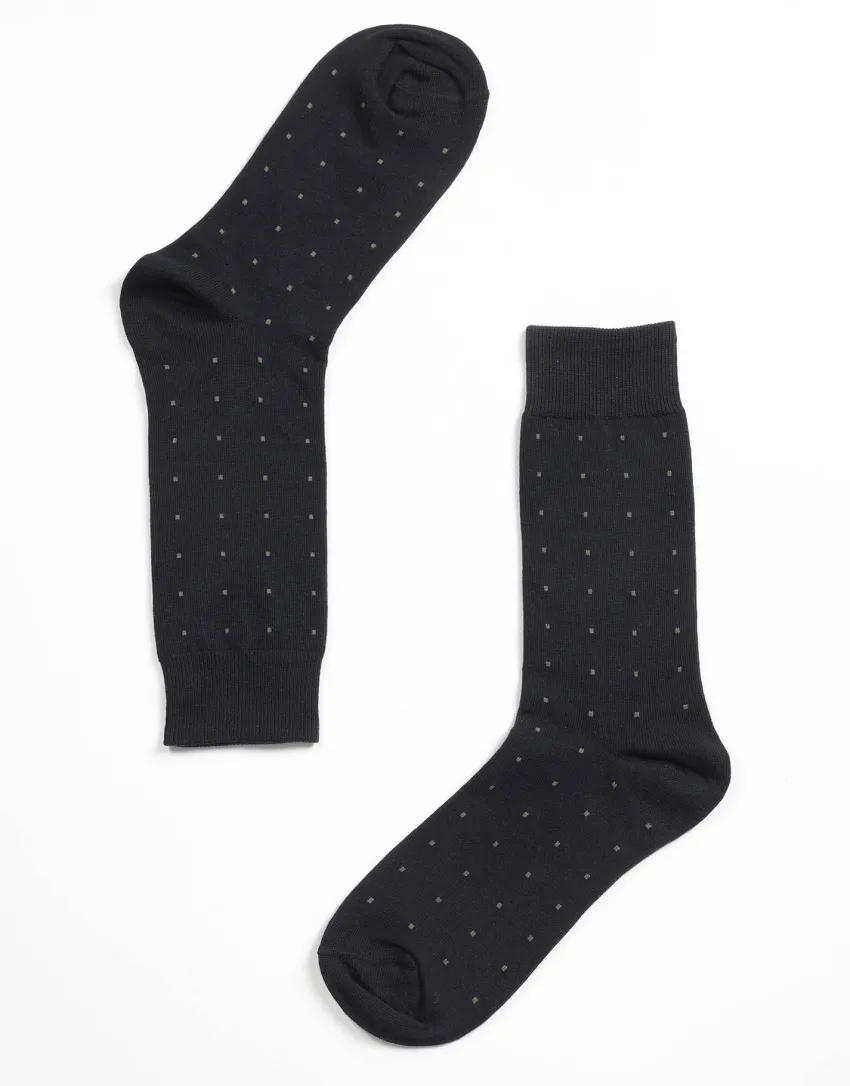Uomo LOVABLE Calze E Calzini-Calzini Corti Fancy Cotton, blu oceano pois avorioREF# LM027