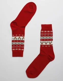 Uomo LOVABLE Calze E Calzini-Calzini Natale Uomo Fancy Allover, REF# LLEV8