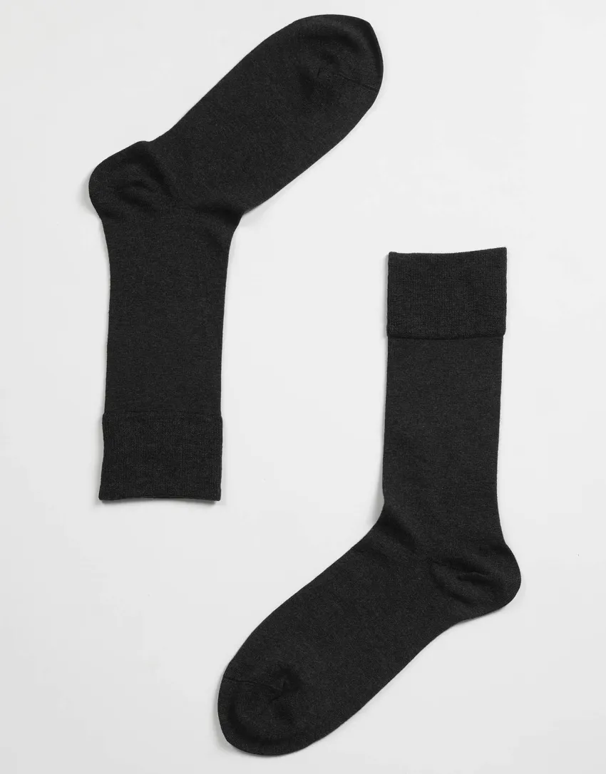 Uomo LOVABLE Calze E Calzini-Calzini Thermal Bamboo, antraciteREF# L0DRK