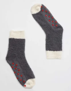 Donna LOVABLE Calze E Collant-Calzini Warm and Cuddle Slipper, blu notte e avorioREF# L0EET