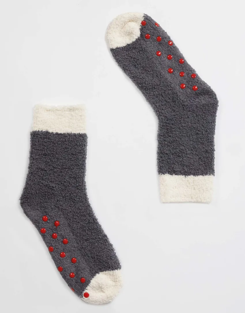 Donna LOVABLE Calze E Collant-Calzini Warm and Cuddle Slipper, blu notte e avorioREF# L0EET