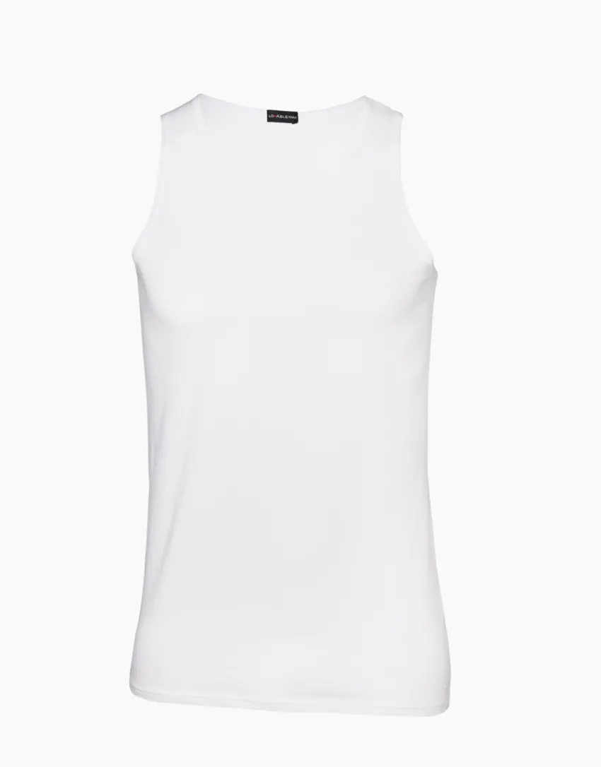 Uomo LOVABLE Canotte E Smanicati-Canotta Cotton Stretch in cotone elasticizzato, REF# L05XV