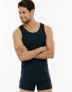 Uomo LOVABLE Canotte E Smanicati-Canotta Cotton Stretch in cotone elasticizzato, REF# L05XV
