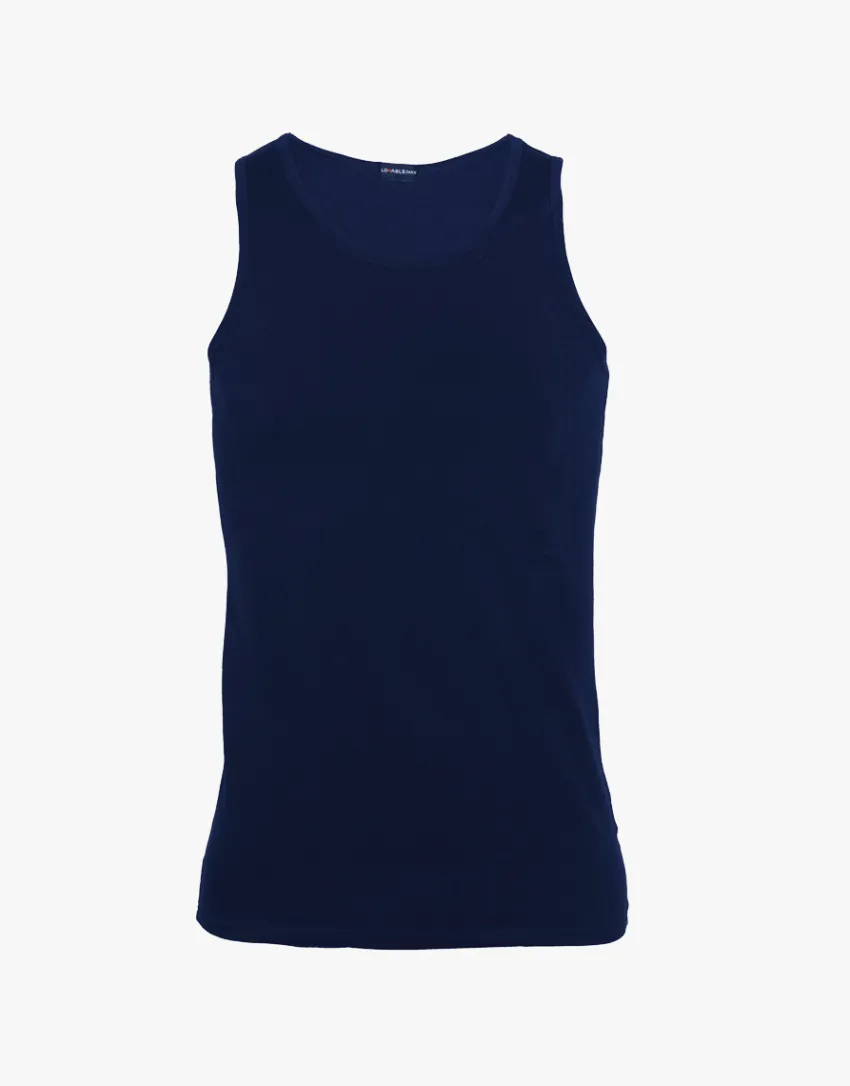Uomo LOVABLE Canotte E Smanicati-Canotta Cotton Stretch in cotone elasticizzato, REF# L05XV