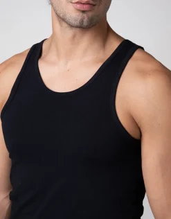 Uomo LOVABLE Canotte E Smanicati-Canotta girocollo Cool Sensation in Stretch Cotton, REF# L0DGN