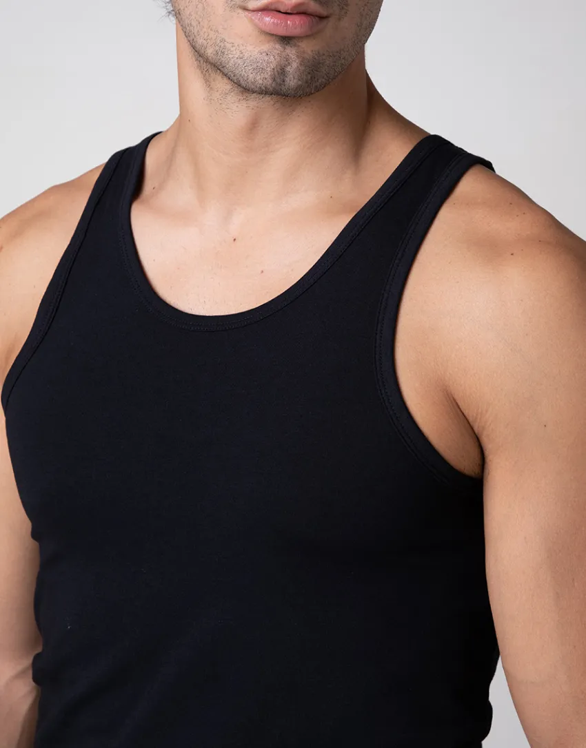Uomo LOVABLE Canotte E Smanicati-Canotta girocollo Cool Sensation in Stretch Cotton, REF# L0DGN