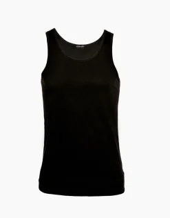 Uomo LOVABLE Canotte E Smanicati-Canotte 100% Pure Cotton nera in cotoneREF# 05XQ