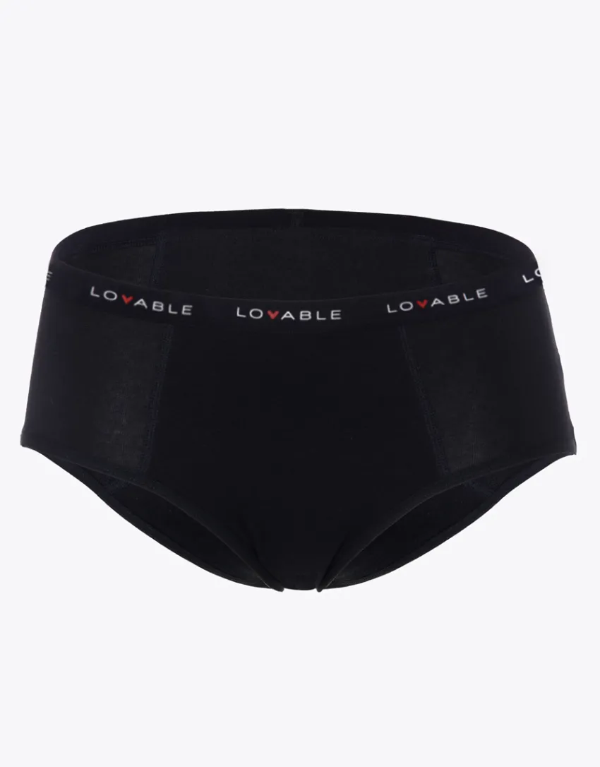 Donna LOVABLE Slip Da Ciclo Lavabili|Culotte-Culotte da ciclo lavabile flusso abbondante in cotone biologico certificato, REF# L0AYB
