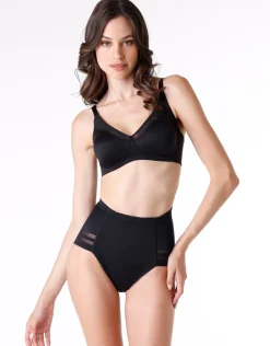Donna LOVABLE Guaine-Guaina contenitiva Shaping New Fit in microfibra doppiata e tulle, REF# L0CVP