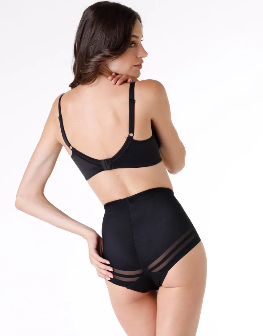 Donna LOVABLE Guaine-Guaina contenitiva Shaping New Fit in microfibra doppiata e tulle, REF# L0CVP
