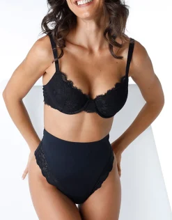 Donna LOVABLE Guaine-Guaina Perizoma Smooth Femininity in microfibra e pizzo, REF# L0EAY