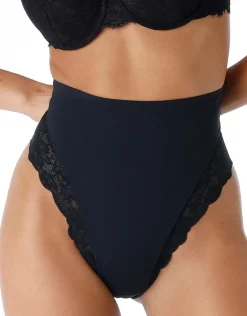 Donna LOVABLE Guaine-Guaina Perizoma Smooth Femininity in microfibra e pizzo, REF# L0EAY